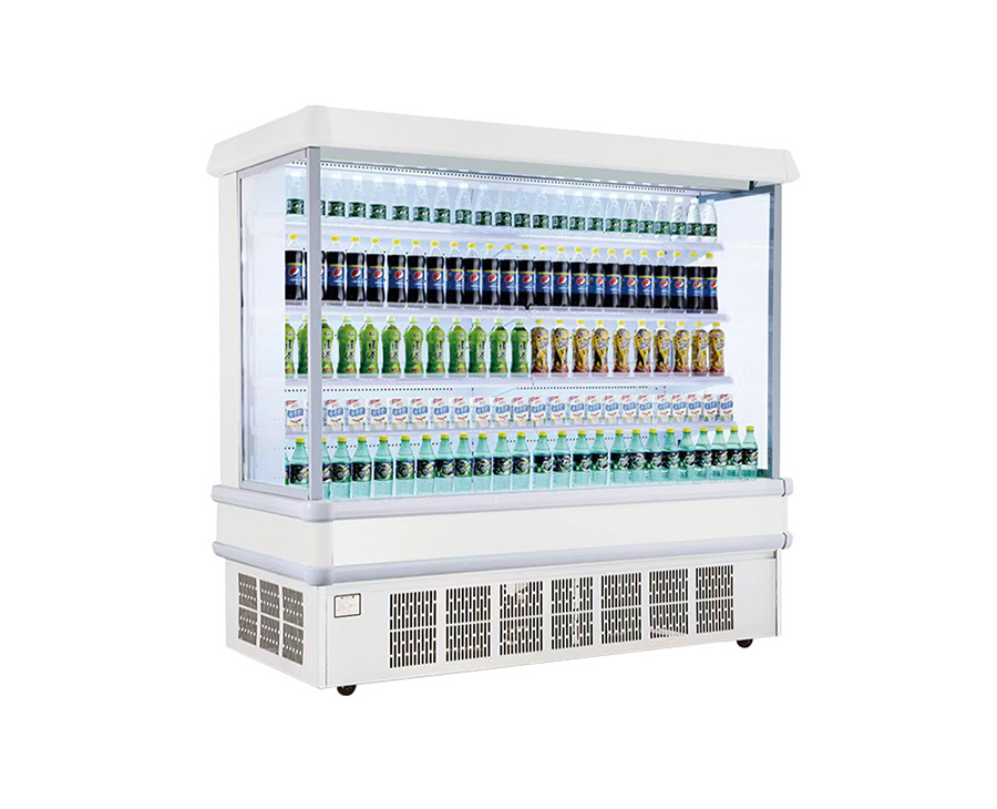 European-style integrated air curtain cabinet for supermarkets